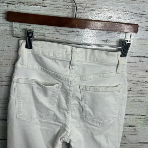 Madewell 9” High-Rise Skinny Crop  Jeans white size 25 - Picture 7 of 9